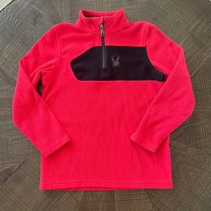 Boy’s Spyder Half Zip Fleece Size Small Ski Base Layer